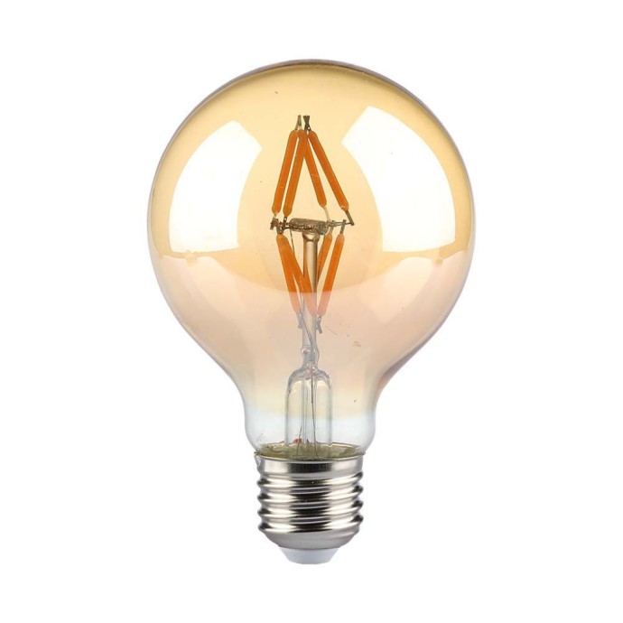 4W G80 LED Filament Bulb Amber Glass 2200K E27 4W G80 LED Filament Bulb Amber Glass 2200K E27