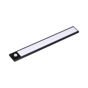Lampada LED da armadio ricaricabile Micro-USB 2,2.5W Sensore PIR Colore Nero 60cm 4000K IP20