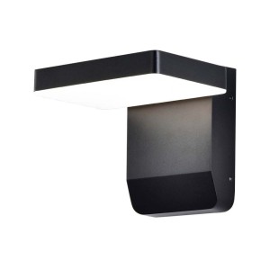 17W LED Wall Light 3000K Black Body Square IP65