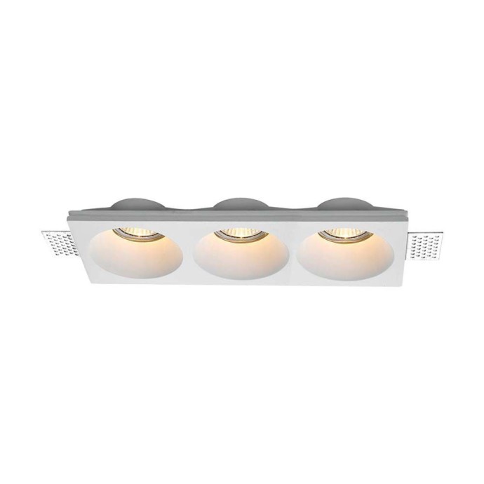 3*GU10 Fitting Round White 3*GU10 Fitting Round White